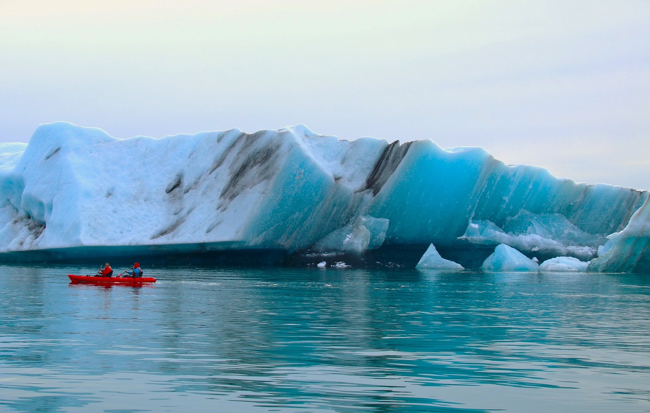 Gletscherkajakfahren auf Island