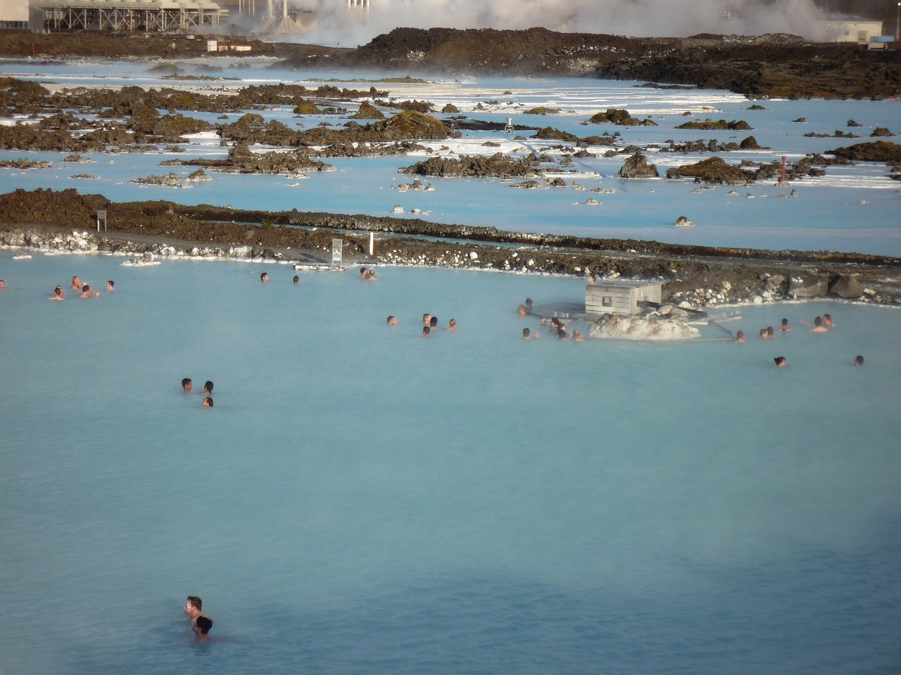 冰岛的蓝色泻湖