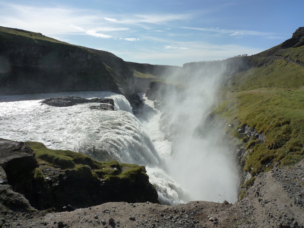Gullfoss-Wasserfallnebel