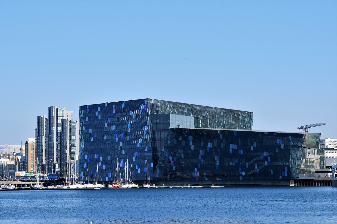 View of Harpa from water